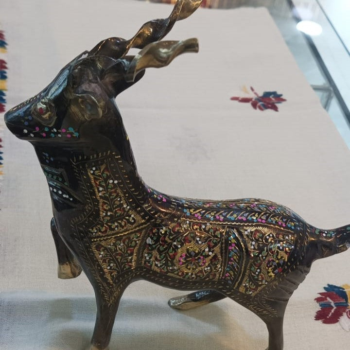 Lal Mehar Mart Iron Made Markhor Gift – Handcrafted Metal Art Showpiece | Home & Office Decoration